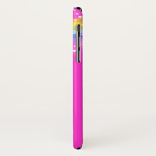 名前5レターレインボーピンクのiphoneケース Case-Mate iPhoneケース (裏面/左)