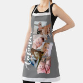 名前6モダン photo collage gift エプロン (インサイチュ)