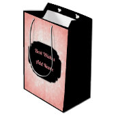 名前70th誕生日を追加 ミディアムペーパーバッグ (裏面アングル)