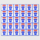 名前8th誕生日Tシャツを追加 ラッピングペーパー (フラット)