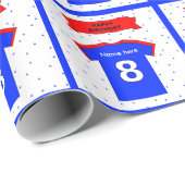 名前8th誕生日Tシャツを追加 ラッピングペーパー (ロールコーナー)