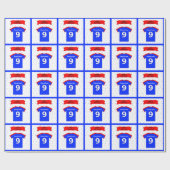 名前9th誕生日Tシャツを追加 ラッピングペーパー (フラット)