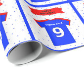 名前9th誕生日Tシャツを追加 ラッピングペーパー (ロールコーナー)