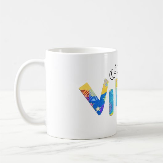 名前/おもしろい《星座》乙女座誕生日〔占星術の〕十二宮図Mug コーヒーマグカップ (左)