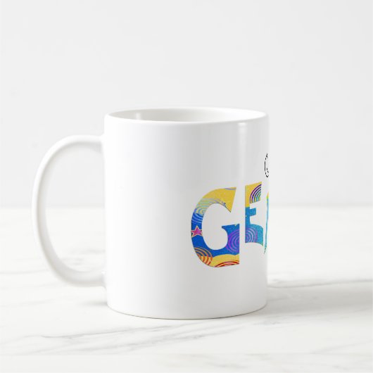 名前-おもしろいGEMINI誕生日〔占星術の〕十二宮図Mug コーヒーマグカップ (左)