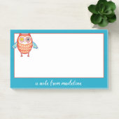 名前 |かわいいカラフルフクロウ ポストイット (オフィス)