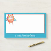 名前 |かわいいカラフルフクロウ ポストイット (デスク)