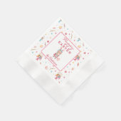 名前、かわいいハッピーイースターコーニングカクテル 縁ありカクテルナプキン (角)