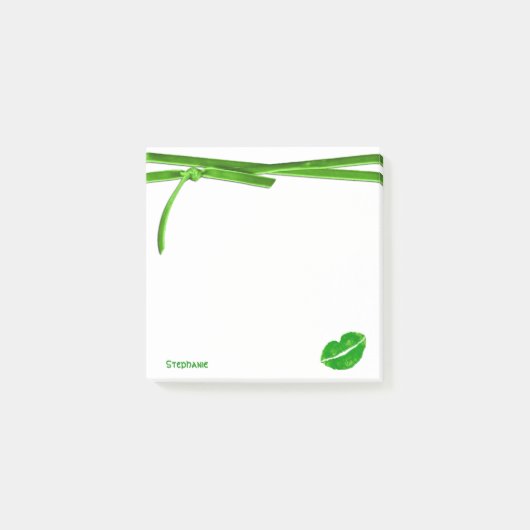 名前 |アイルランドキスの口紅のブロット図 ポストイット (正面)