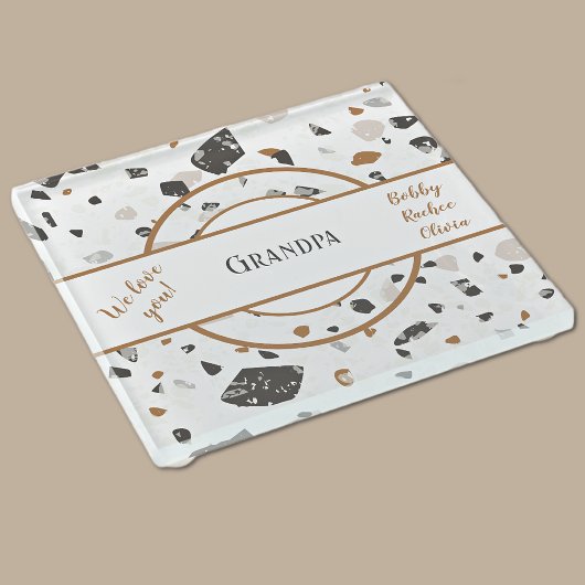 名前 || アーストーンテラゾグランパパパ ガラスコースター