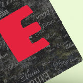 名前/イニシャル付きの黒いトランプの作成 トランプ