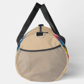 名前、イニシャル、ギタ絵を描ーを追加（City Skyline付き） ダッフルバッグ (右)