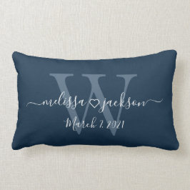 名前、イニシャル、伊達のロマンチックな枕 ランバークッション