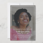 名前 イン スクリプト フォト ライフの祝祭 招待状 (正面)