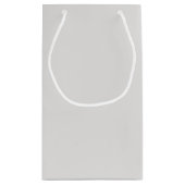 名前、エレガントピンクポインセチア花束 スモールペーパーバッグ (裏面)