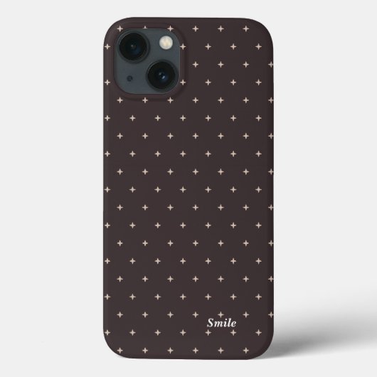 名前　カスタマイズ　スタッズ　チャコールグレー Case-Mate iPhoneケース (裏面)