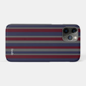 名前 カスタマイズ ストライプ トリコロール Case-Mate iPhoneケース (裏面(横))