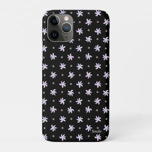 名前 カスタマイズ リリー ブラック iPhone 11 PROケース