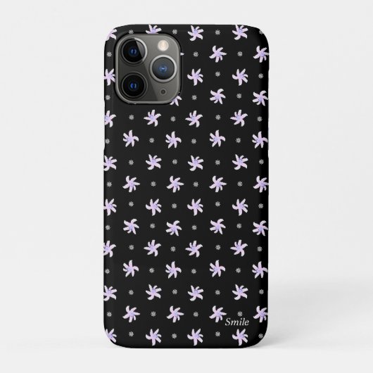 名前 カスタマイズ リリー ブラック Case-Mate iPhoneケース (裏)