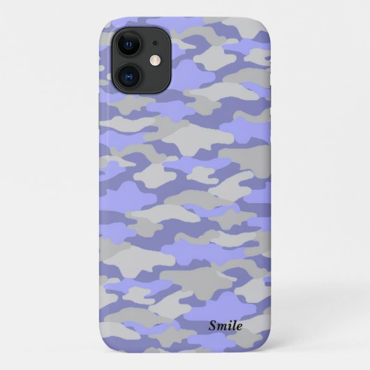 名前 カスタマイズ 迷彩 グレー Case-Mate iPhoneケース iPhone 11 ケース (裏面)