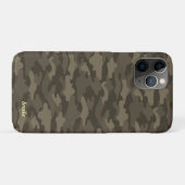 名前 カスタマイズ 迷彩 セピア Case-Mate iPhoneケース iPhone 11 Proケース (裏面(横))