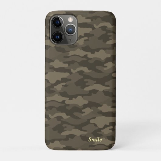 名前 カスタマイズ 迷彩 セピア Case-Mate iPhoneケース iPhone 11 Proケース (裏)