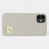 名前 カスタマイズ Sustainable Life ベージュ Case-Mate iPhoneケース (裏面(横))