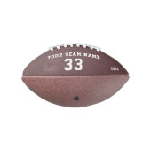 名前、カスタム番号、チーム名を持つサッカー アメリカンフットボール (回転270)