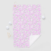 名前　カスタム　迷彩（ピンク）ゴルフタオル ゴルフタオル (インサイチュ)