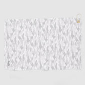 名前　カスタム　迷彩（ホワイト）    ゴルフタオル (横)