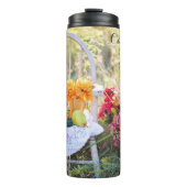 名前、カラフルヴィンテージ秋 – 秋プリント12oz. タンブラー (正面)