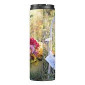 名前、カラフルヴィンテージ秋 – 秋プリント12oz. タンブラー (裏面)