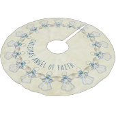 名前:クリスマス·エンジェル·オブ·フォート·ブルー/クリーム ブラッシュドポリエステルツリースカート (アングル)