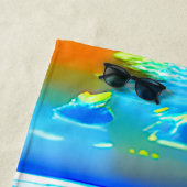 名前、ゴールデンサンズ海波海シェルブルーを追加 ビーチタオル (インサイチュ)