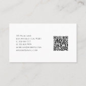 名前、シャドウ・モノグラム、QRコードの作成Vs 2 名刺 (裏面)