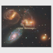 名前，ステファンQuintet深い宇宙スター銀河系 ラッピングペーパー (フラット)