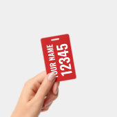 名前＆セイル番号付きのドリータグ / セイルバッグタグ バッジ (手持ち)