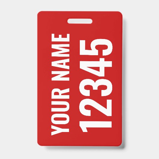 名前＆セイル番号付きのドリータグ / セイルバッグタグ バッジ (表面)