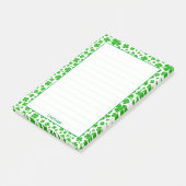 名前: セントパトリックの緑のランダムシャムロックパターン ポストイット (アングル)