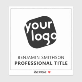 名前 タイトル ロゴを追加 ここにブランドロゴ 透明 シール