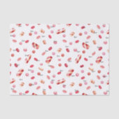 名前、ティッシュペーパー(3)バレンタインデーの模様 薄葉紙 (正面)