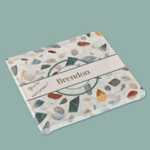 名前，テクスチャ大きなチップモザイクテラゾパターン