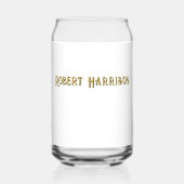 名前、トランプ大統領2025黄金時代16oz。 ガラス缶 (裏面)