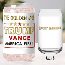 名前、トランプ大統領2025黄金時代16oz。