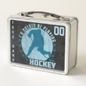 名前&ナンバーカスタムアイスホッケーランチボックス メタルランチボックス (裏面)