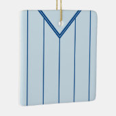 名前&ナンバーサッカーサッカージャージーテンプレート セラミックオーナメント (右)