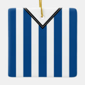 名前&ナンバーサッカーサッカージャージーテンプレート セラミックオーナメント (正面)