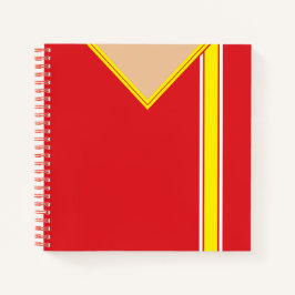 名前&ナンバーサッカージャージーテンプレート手帳 ノートブック