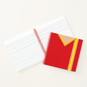 名前&ナンバーサッカージャージーテンプレート手帳 ノートブック (内部)