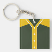 名前&ナンバージャージーキーリング、野球ソフトボール キーホルダー (正面)